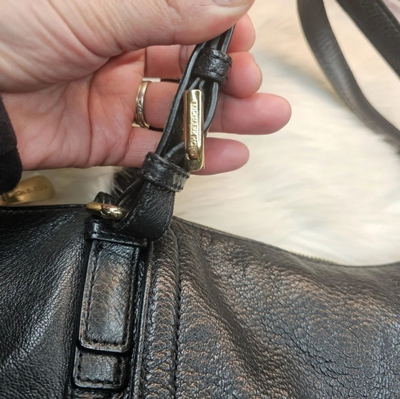 MICHAEL Kors Luggage Deneuve Satchel Leather Purse Black - Picture 8 of 16